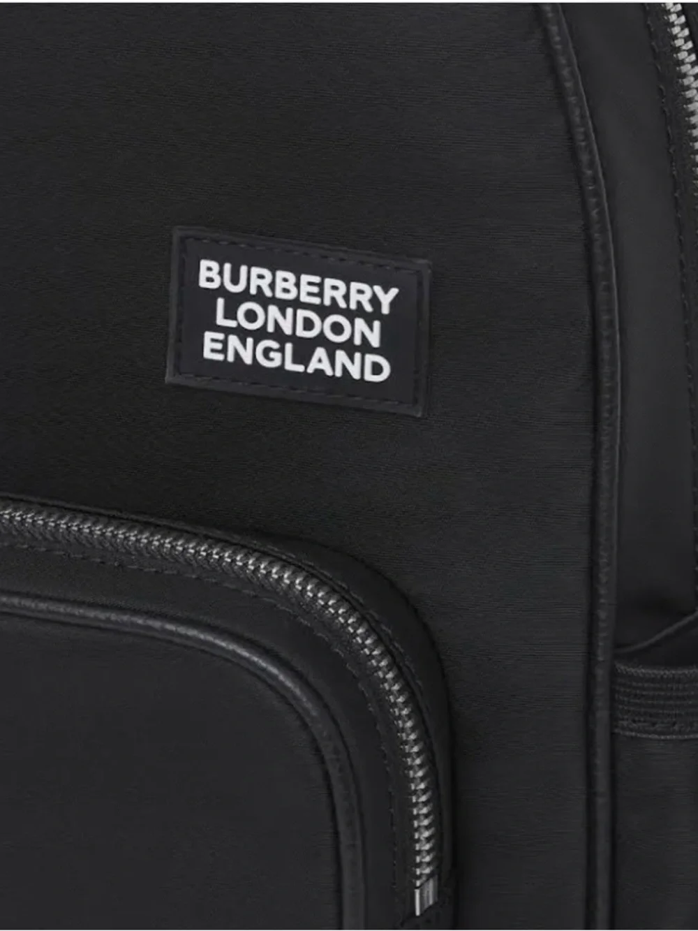 Burberry Black Backpack with White Marco Logo Panel - Picture 6 of 13